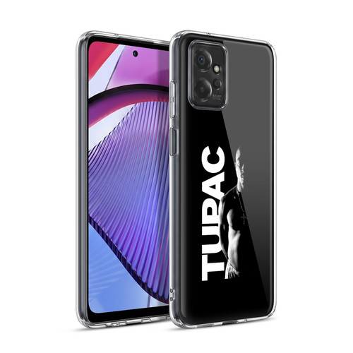 Tupac Shakur Key Art Black And White Soft Gel Case for Motorola Moto G Power (2023)