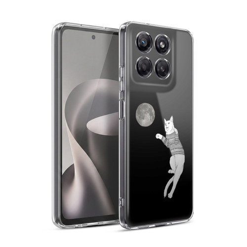 Barruf Animals Cat-ch The Moon Soft Gel Case for Motorola Moto G37 Power