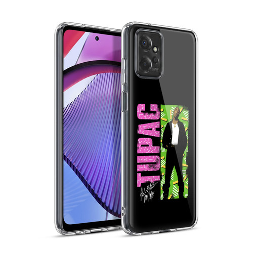 Tupac Shakur Key Art Distressed Look Soft Gel Case for Motorola Moto G Power (2023)