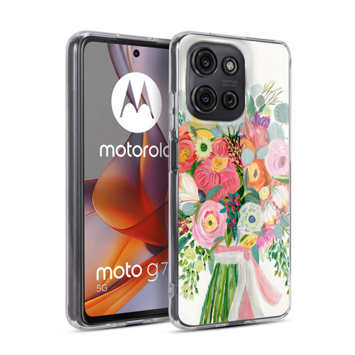 Suzanne Allard Floral Art Constant Friend Bouquet Soft Gel Case for Motorola Moto G75