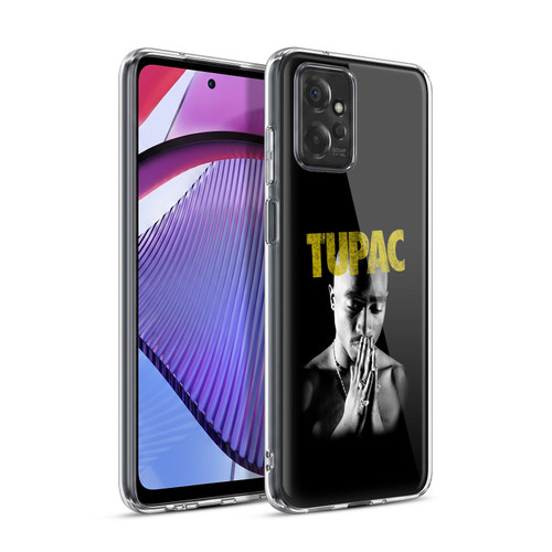 Tupac Shakur Key Art Golden Soft Gel Case for Motorola Moto G Power (2023)