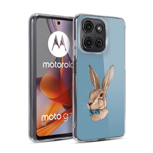 Barruf Animals Hare Soft Gel Case for Motorola Moto G75