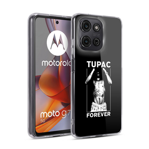 Tupac Shakur Key Art Forever Soft Gel Case for Motorola Moto G75