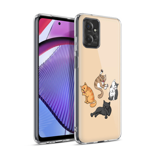 Beth Wilson Doodle Cats 2 Washing Time Soft Gel Case for Motorola Moto G Power (2023)