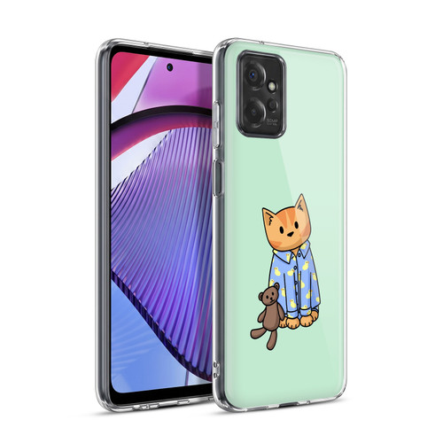 Beth Wilson Doodle Cats 2 Bedtime Pyjama Soft Gel Case for Motorola Moto G Power (2023)