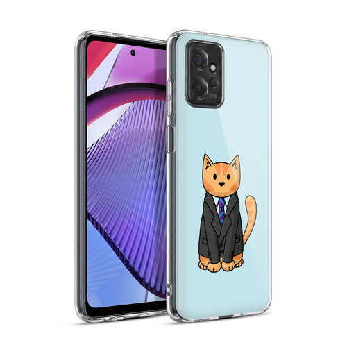 Beth Wilson Doodle Cats 2 Business Suit Soft Gel Case for Motorola Moto G Power (2023)