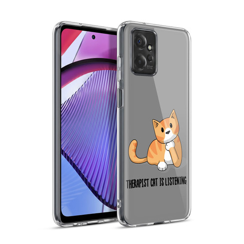 Beth Wilson Doodle Cats 2 Therapist Soft Gel Case for Motorola Moto G Power (2023)