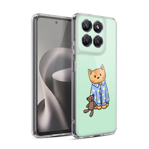 Beth Wilson Doodle Cats 2 Bedtime Pyjama Soft Gel Case for Motorola Moto G37 Power