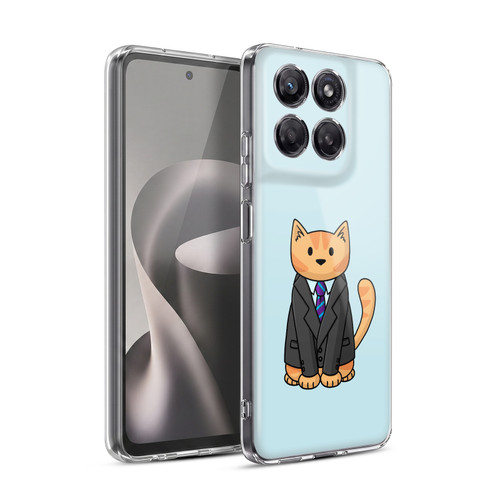 Beth Wilson Doodle Cats 2 Business Suit Soft Gel Case for Motorola Moto G37 Power