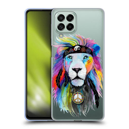 Pixie Cold Cats Hippy Lion Soft Gel Case for Samsung Galaxy M53 (2022)