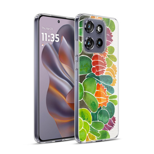 Cat Coquillette Nature Succulents Soft Gel Case for Motorola Edge 50 Neo