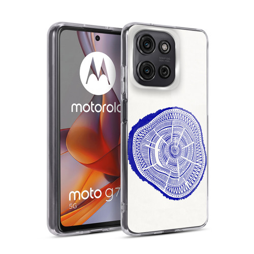 Cat Coquillette Nature Navy Ponderosa Soft Gel Case for Motorola Moto G75