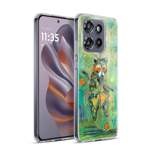 Wyanne Nature Portraits II Imposter Raccoon Soft Gel Case for Motorola Edge 50 Neo