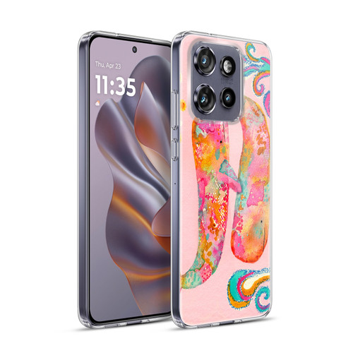 Wyanne Nature Portraits II Pink Whales Soft Gel Case for Motorola Edge 50 Neo