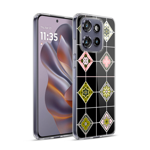 Cat Coquillette Patterns 6 Mexican Tile 4 Soft Gel Case for Motorola Edge 50 Neo