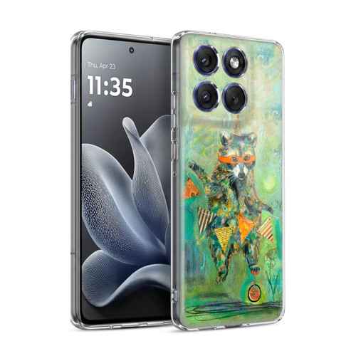 Wyanne Nature Portraits II Imposter Raccoon Soft Gel Case for Motorola Edge 70