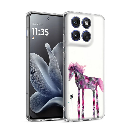 Wyanne Nature Portraits II Pink Painted Pony Soft Gel Case for Motorola Edge 70