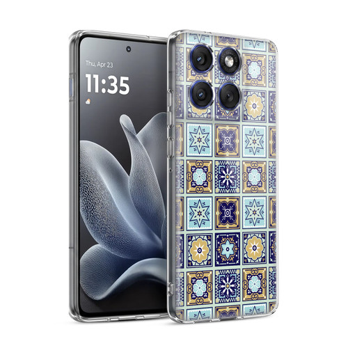 Cat Coquillette Patterns 6 Mexican Tile 2 Soft Gel Case for Motorola Edge 70