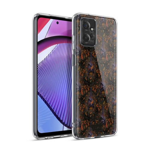 Episodic Drawing Spooky Patterns Autumn Bat Soft Gel Case for Motorola Moto G Power (2023)