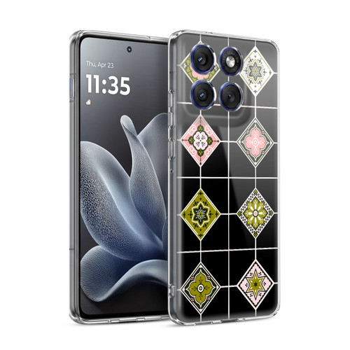 Cat Coquillette Patterns 6 Mexican Tile 4 Soft Gel Case for Motorola Edge 70