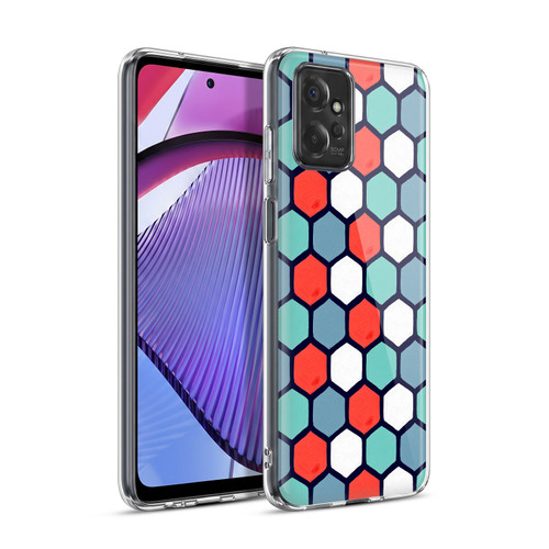 Cat Coquillette Patterns 6 Honeycomb Coral Soft Gel Case for Motorola Moto G Power (2023)