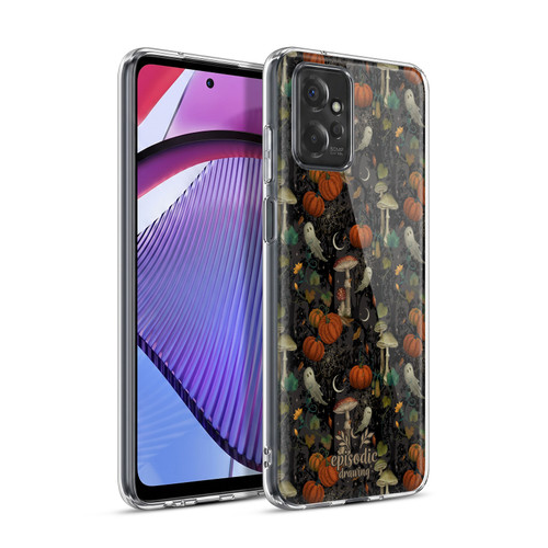 Episodic Drawing Spooky Patterns Whimsy Halloween Pumpkin Soft Gel Case for Motorola Moto G Power (2023)