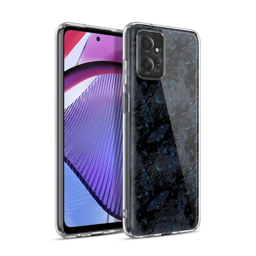 Episodic Drawing Spooky Patterns Witch Moth Soft Gel Case for Motorola Moto G Power (2023)