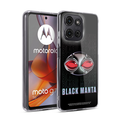 Aquaman And The Lost Kingdom Graphics Black Manta Helmet Soft Gel Case for Motorola Moto G75