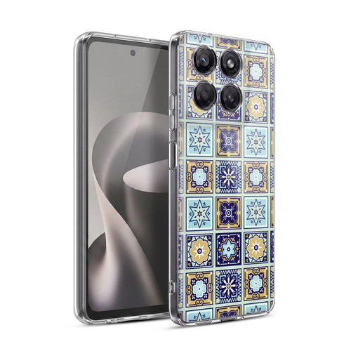 Cat Coquillette Patterns 6 Mexican Tile 2 Soft Gel Case for Motorola Moto G37 Power