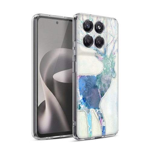 Wyanne Nature Portraits II Watercolour Blue Deer Soft Gel Case for Motorola Moto G37 Power