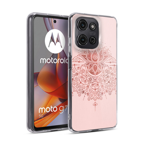Cat Coquillette Patterns 6 Lotus Bloom Mandala 3 Soft Gel Case for Motorola Moto G75