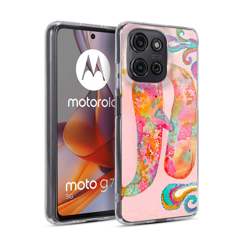 Wyanne Nature Portraits II Pink Whales Soft Gel Case for Motorola Moto G75