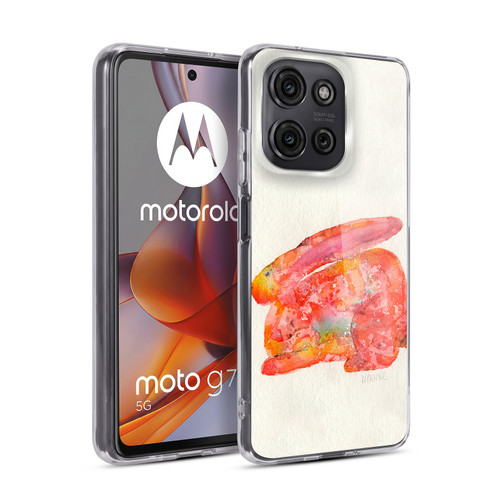 Wyanne Nature Portraits II Red Rabbit Soft Gel Case for Motorola Moto G75