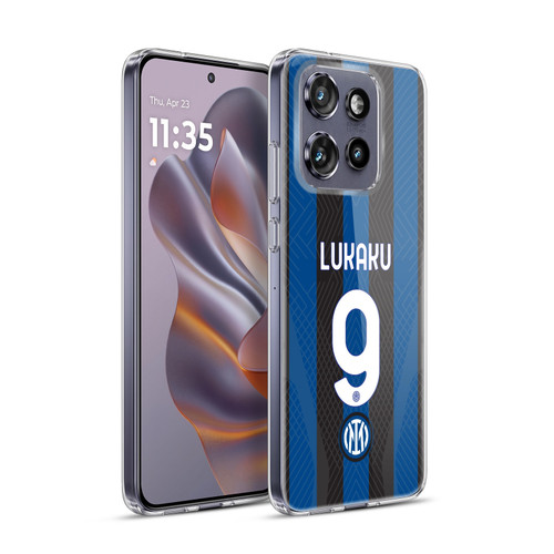 Fc Internazionale Milano 2022/23 Players Home Kit Romelu Lukaku Soft Gel Case for Motorola Edge 50 Neo