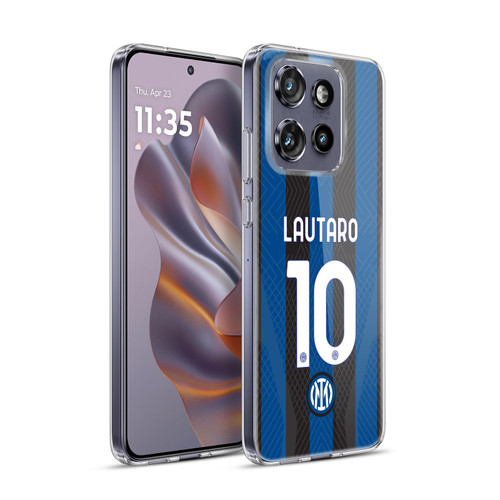 Fc Internazionale Milano 2022/23 Players Home Kit Lautaro Martínez Soft Gel Case for Motorola Edge 50 Neo