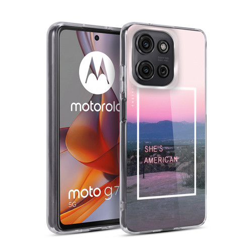 The 1975 Songs She's American Soft Gel Case for Motorola Moto G75