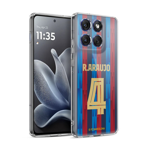 FC Barcelona 2022/23 Players Home Kit Ronald Araújo Soft Gel Case for Motorola Edge 70