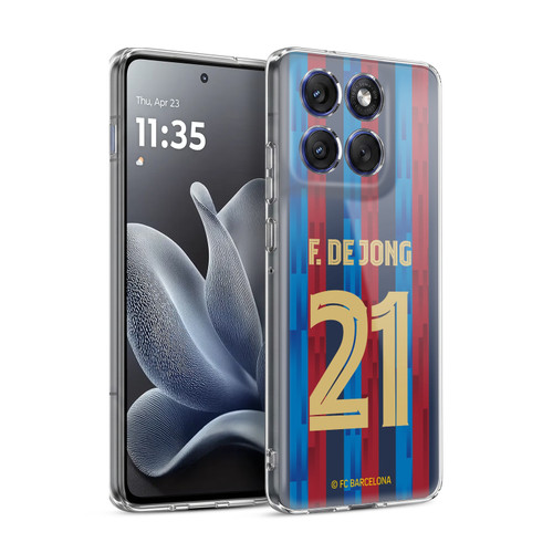 FC Barcelona 2022/23 Players Home Kit Frenkie de Jong Soft Gel Case for Motorola Edge 70