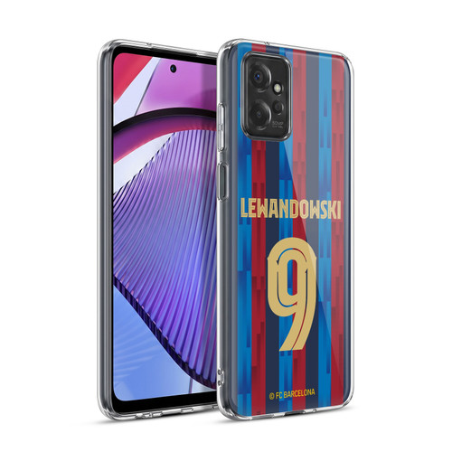 FC Barcelona 2022/23 Players Home Kit Robert Lewandowski Soft Gel Case for Motorola Moto G Power (2023)