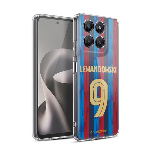 FC Barcelona 2022/23 Players Home Kit Robert Lewandowski Soft Gel Case for Motorola Moto G37 Power