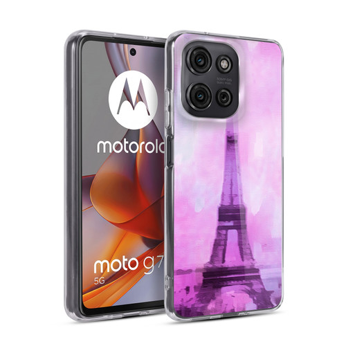 LebensArt Pastels Abstract Soft Gel Case for Motorola Moto G75