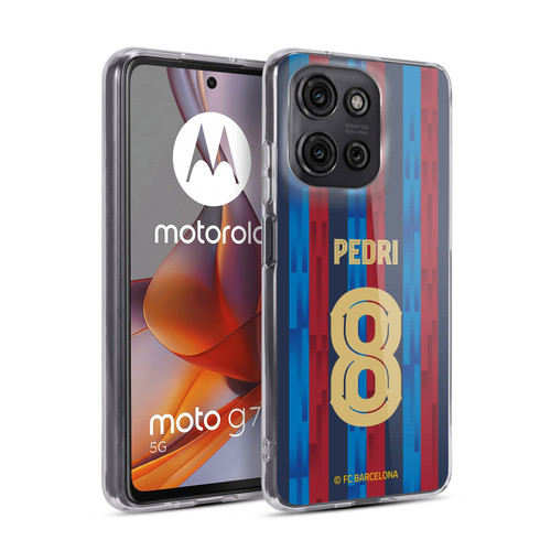 FC Barcelona 2022/23 Players Home Kit Pedri Soft Gel Case for Motorola Moto G75