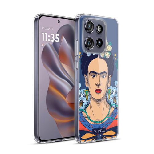 Frida Kahlo Sketch Floral Soft Gel Case for Motorola Edge 50 Neo