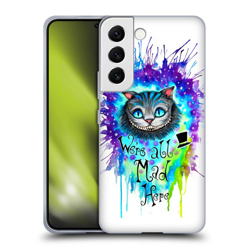 Pixie Cold Cats We Are All Mad Here Soft Gel Case for Samsung Galaxy S22 5G