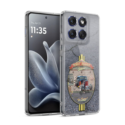 Larry Grossman Retro Collection Hot Rods Forever Soft Gel Case for Motorola Edge 70