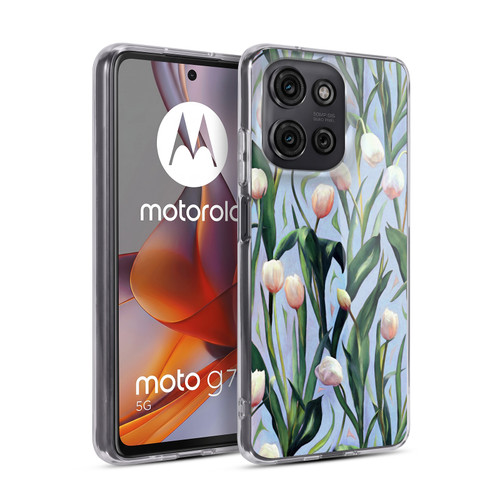 Micklyn Le Feuvre Florals 2 Waiting On The Blooming A Tulip Soft Gel Case for Motorola Moto G75