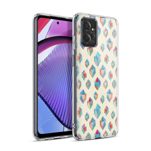 Micklyn Le Feuvre Patterns Floating Gems Soft Gel Case for Motorola Moto G Power (2023)