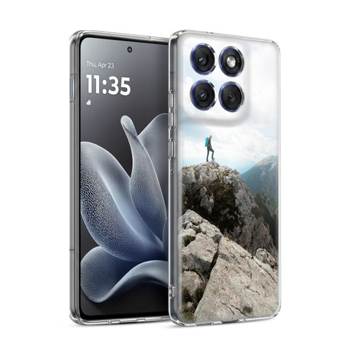Patrik Lovrin Wanderlust Looking Over New Adventures Soft Gel Case for Motorola Edge 70