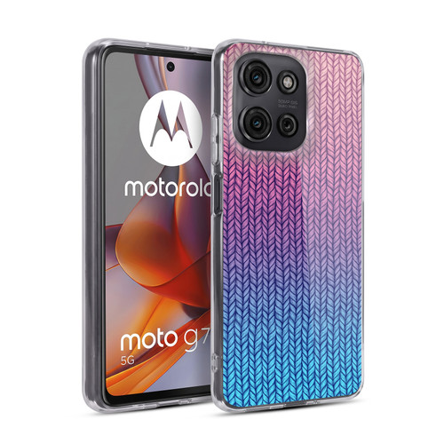 Micklyn Le Feuvre Patterns Chunky Knit Soft Gel Case for Motorola Moto G75