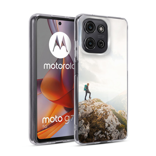 Patrik Lovrin Wanderlust Mountain Wanderer Soft Gel Case for Motorola Moto G75